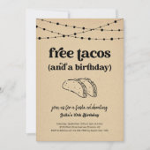 Funny Taco Birthday Party Invitation Einladung (Vorderseite)