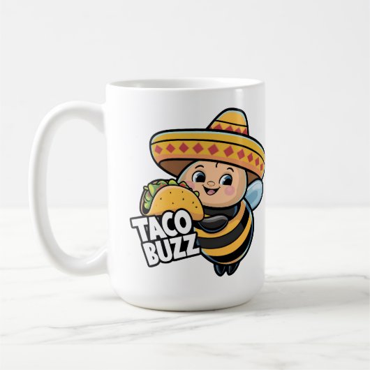 Funny Taco Buzz Bumble Bee Kaffeetasse (Links)