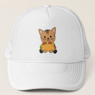 Funny Taco Cats Tacos Mexiko Niedliche Katze Truckerkappe
