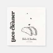 Funny Taco Cleaner Wedding Napkin Serviette (Vorderseite)