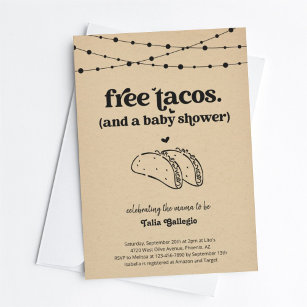 Funny Taco Couple's Baby Shower Einladung