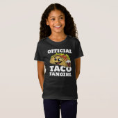 Funny Taco Fangirl Cartoon Mexiko Food Lover T-Shirt (Vorne ganz)