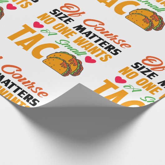 Funny Taco Geschenkpapier (Ecke)