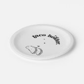 Funny ' Taco Holder ' Plate Pappteller (Schrägansicht)