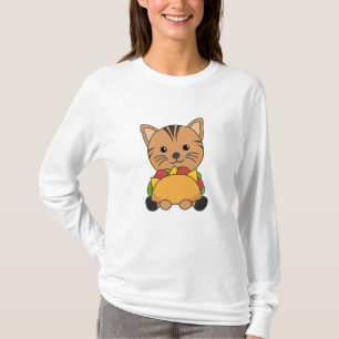 Funny Taco Katzen Tacos Mexiko Niedliche Katze T-Shirt