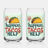 Funny Taco Lover Fiesta Feinschmecker Spaß Dosenglas (Rückseite)