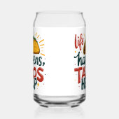 Funny Taco Lover Fiesta Feinschmecker Spaß Dosenglas (Links)