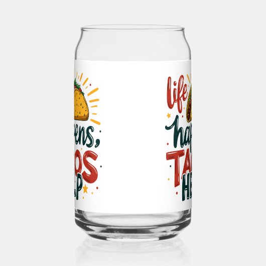 Funny Taco Lover Fiesta Feinschmecker Spaß Dosenglas (Links)