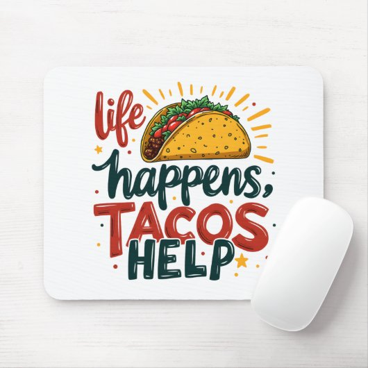 Funny Taco Lover Fiesta Feinschmecker Spaß Mousepad (Mit Mouse)