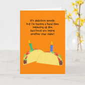 Funny Taco Lover Geburtstagskarte Karte (Gelbe Blume)