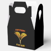 Funny Taco Lover Stop Staring Geschenkschachtel (Offen)