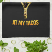 Funny Taco Lover Stop Staring Geschirrtuch (Gefaltet)