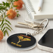 Funny Taco Lover Stop Staring Schlüsselanhänger (Vorderseite rechts)