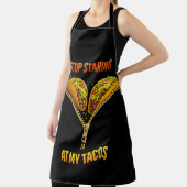 Funny Taco Lover Stop Staring Schürze (InSitu)