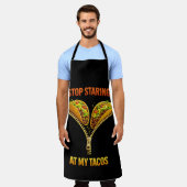 Funny Taco Lover Stop Staring Schürze (Getragen)