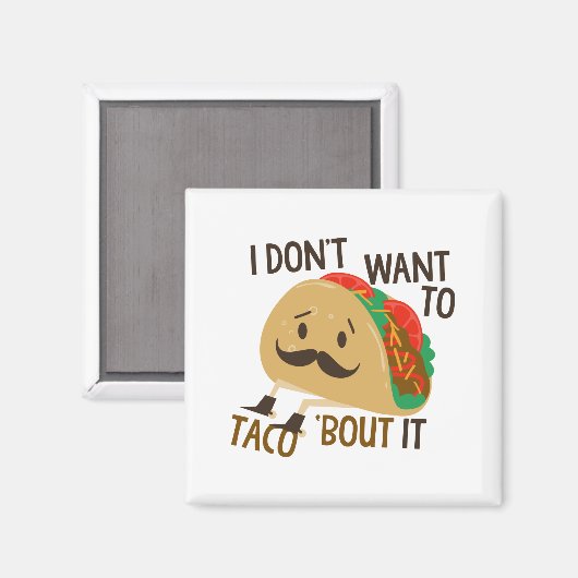Funny Taco Magnet (Vorderseite/Rückseite)