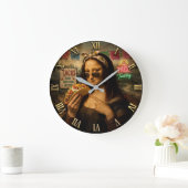 Funny Taco Mona Lisa Große Wanduhr (Zuhause)