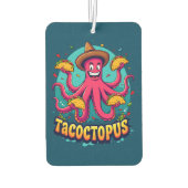 Funny Taco Octopus Cartoon Food Puff Autolufterfrischer (Rückseite)