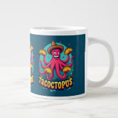 Funny Taco Octopus Cartoon Food Puff Jumbo-Tasse (Rechts)