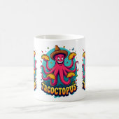 Funny Taco Octopus Cartoon Food Puff Kaffeetasse (Mittel)