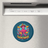 Funny Taco Octopus Cartoon Food Puff Magnet (In Situ (Geschirrspüler))