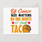 Funny Taco Postcard Postkarte (Vorderseite)