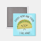 Funny Taco Pun Food Spaß Parody Magnet (Vorderseite/Rückseite)