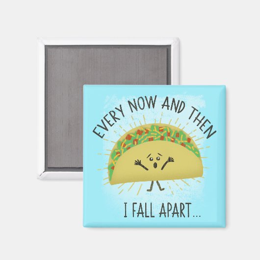 Funny Taco Pun Food Spaß Parody Magnet (Vorderseite/Rückseite)