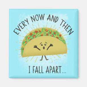 Funny Taco Pun Food Spaß Parody Magnet