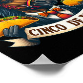 Funny Taco Racing Vintages Cinco De Der Poster (Ecke)