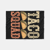 Funny Taco Squad Fleecedecke (Vorderseite (Horizontal))