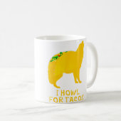 Funny Taco Taco Tuesday Wolf Kaffeetasse (VorderseiteRechts)