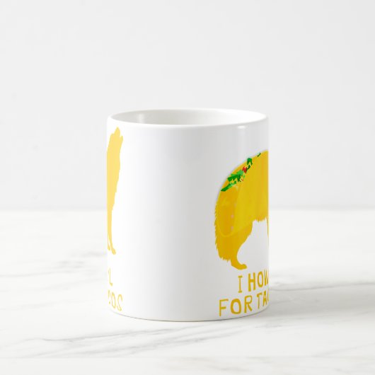 Funny Taco Taco Tuesday Wolf Kaffeetasse (Mittel)