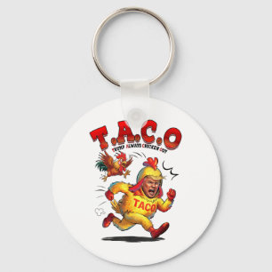 Funny Taco Trump hält immer Shirt Männer Frauen au Schlüsselanhänger