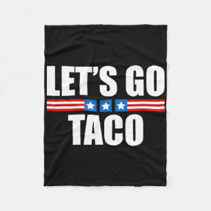 Funny Taco Trump hält sich immer aus - 4. Juli Fleecedecke