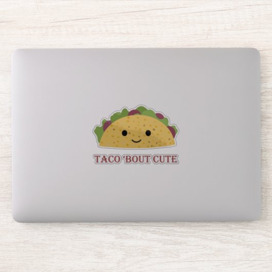 Funny Taco über Niedlichen Taco Pun und Niedlichen Aufkleber (Computer)