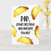 Funny Taco Vatertag Karte (Gelbe Blume)