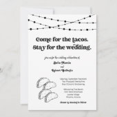 Funny Taco Wedding Einladung (Vorderseite)