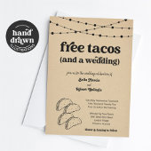 Funny Taco Wedding Einladung - Tacos kostenlos