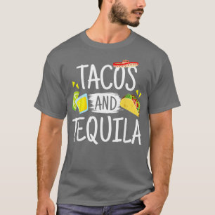 Funny Tacos und Tequila Mexican Sombrero Geschenk T-Shirt