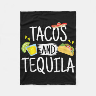 Funny Tacos und Tequila Mexican Sombrero Tank Top Fleecedecke
