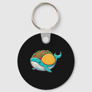 Funny Tacos Whale Ozean Kinder Mens Womens Cinco D Schlüsselanhänger