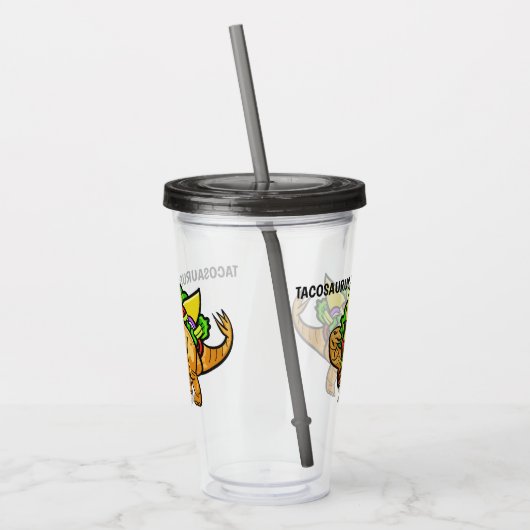 Funny TACOSAURUS Custom Tumblers Acryltrinkbecher (Links)