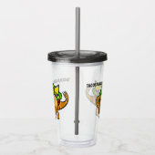 Funny TACOSAURUS Custom Tumblers Acryltrinkbecher (Rechts)