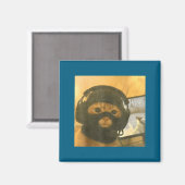 Funny Tactical Gamer Cat Meme Graphic Magnet (Vorderseite/Rückseite)