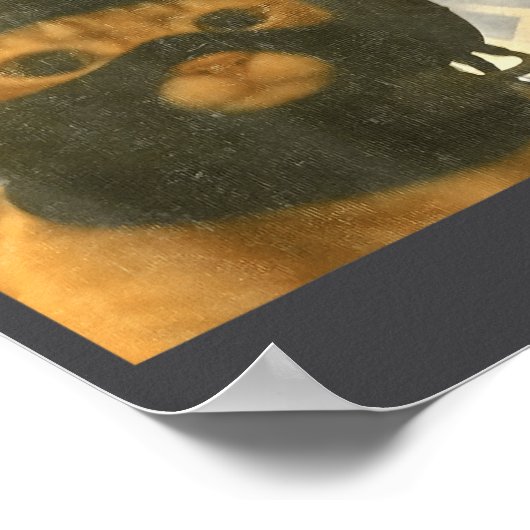 Funny Tactical Gamer Cat Meme Graphic  Poster (Ecke)