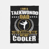 Funny Tae Kwon Do Fighter Vater Taekwondo for Men Fleecedecke (Vorderseite)