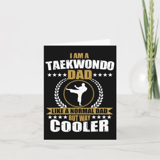 Funny Tae Kwon Do Fighter Vater Taekwondo for Men Karte (Vorderseite)