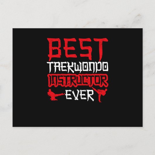 Funny Tae Kwon Do Korean Art Best Postkarte (Vorderseite)