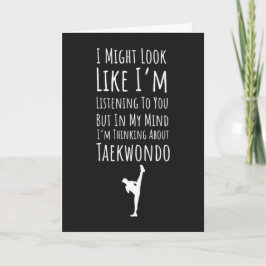 Funny Taekwondo Card Martial Arts Fighting Fighter Karte